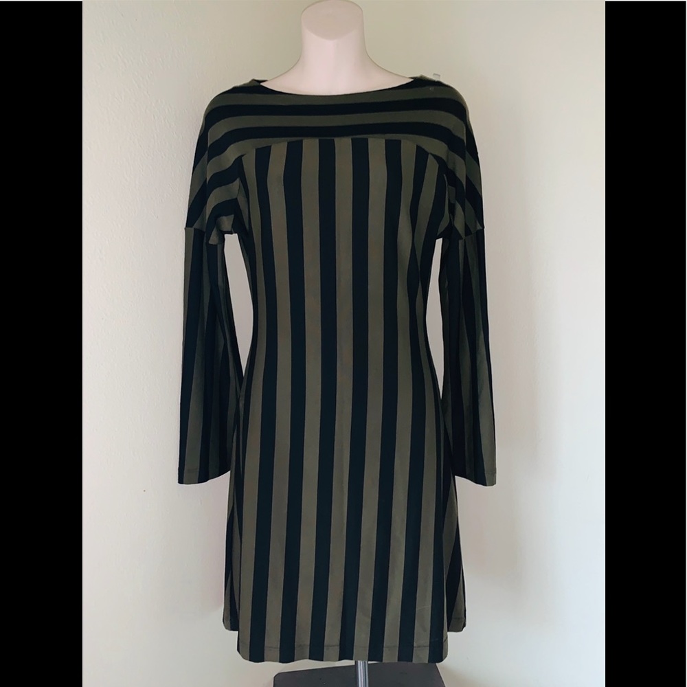 NWOT Nooworks”Rare”vertical stripe jersey dress